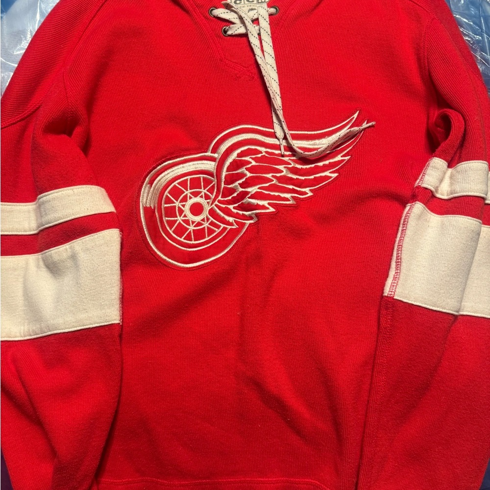 CCM Detroit Red wings and White Hockey Jersey